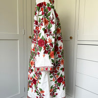 KASHMIRI EMBROIDERED SILK COAT | WHITE