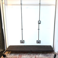 ZIITO INDUSTRIAL CLOTHES RAIL WITH SHELF | EX-DISPLAY