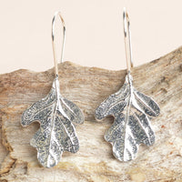 OAK LEAF DROP EARRINGS