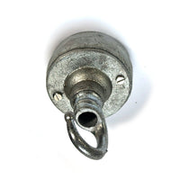 INDUSTRIAL GALVANISED CEILING ROSE WITH HOOK
