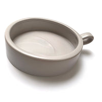CERAMIC CANDLE TRAY | GREY