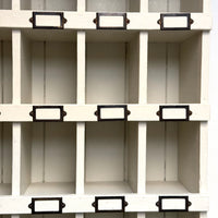 VINTAGE PAINTED WOODEN PIGEON HOLES