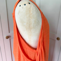 BAMBOO & COTTON SUMMER SCOOP DRESS | ORANGE | M|L