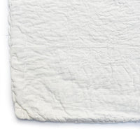 HANDSTITCHED SINGLE KANTHA | WHITE
