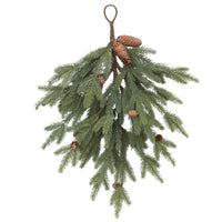 DECORATIVE PINE BRANCH WITH CONES