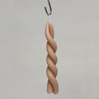 HAND TWISTED BEESWAX CANDLE | PINK BLOSSOM