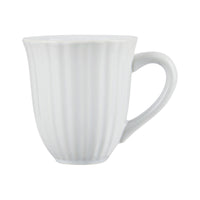 SET OF 4 MYNTE MUGS WITH GROOVES | PURE WHITE