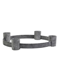 ZINC TEALIGHT CANDLEHOLDER