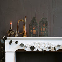 DECORATIVE METAL HOUSE CANDLE HOLDER | 2 DESIGNS