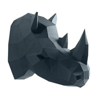 3D PAPERCRAFT WALL ART DIY KIT | RHINO HEAD