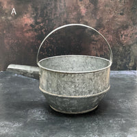 VINTAGE INDIAN IRON CURD POT