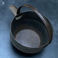 VINTAGE INDIAN IRON CURD POT