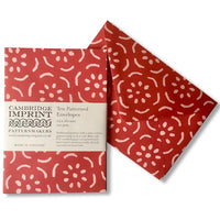 10 PATTERNED ENVELOPES | PEAR HALVES PERMANENT ROSE