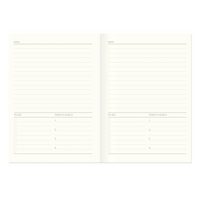 COLOURBLOCK UNDATED DAY TO A PAGE A5 DIARY | BLACK