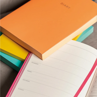 COLOURBLOCK UNDATED DAY TO A PAGE A5 DIARY | BLACK