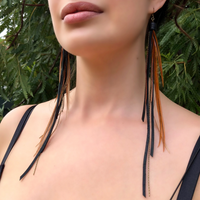 PIRATE FEATHER EARRINGS | FAWN