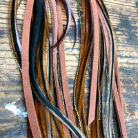 PIRATE FEATHER EARRINGS | RUST