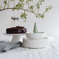 GOLD FOOD TOPPERS WITH OLIVE GREEN & GREY VELVET RIBBONS
