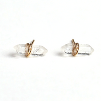 STUD EARRINGS | CLEAR QUARTZ