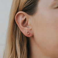 STUD EARRINGS | CLEAR QUARTZ