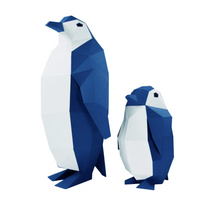 3D PAPERCRAFT WALL ART DIY KIT | PENGUINS
