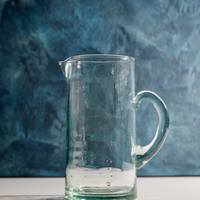 ARTISAN CONE GLASS JUG | HANDMADE IN MOROCCO