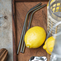 STAINLESS STEEL STRAW | PACK 6 WITH BRUSH