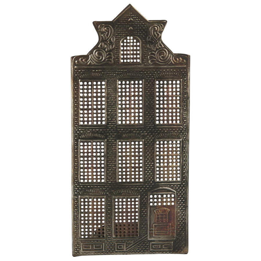 DECORATIVE METAL HOUSE CANDLE HOLDER | 3 DESIGNS