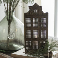 DECORATIVE METAL HOUSE CANDLE HOLDER | 2 DESIGNS