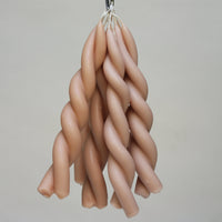 HAND TWISTED BEESWAX CANDLE | PINK BLOSSOM