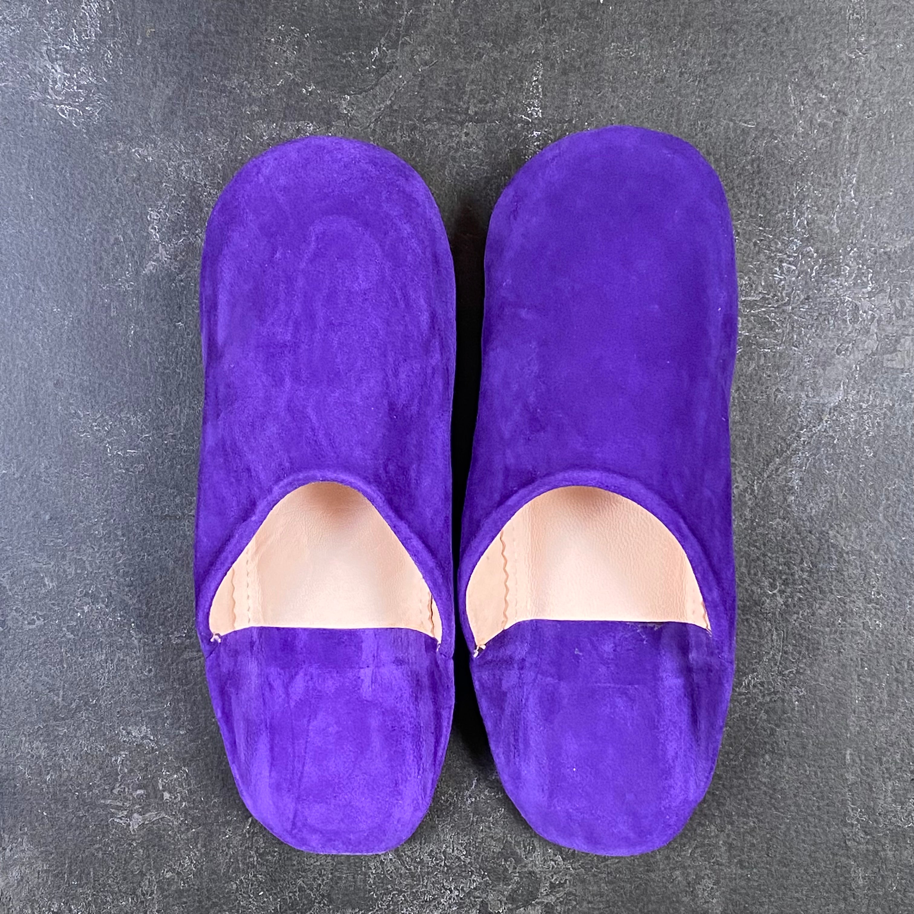 Purple slippers womens discount