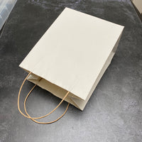 HANDMADE WHITE KHADI PAPER GIFT BAG