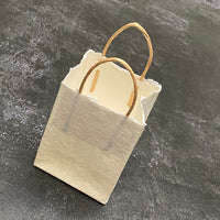 HANDMADE WHITE KHADI PAPER GIFT BAG