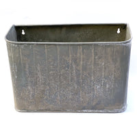 ZINC WALL MOUNTED STORAGE BOX