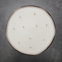 MEDIUM 10 WICK SCENTED CANDLE IN HAMMERED ROSE GOLD DISH | ORANGE BERGAMOT
