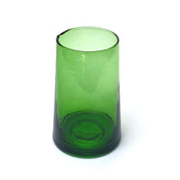 ARTISAN CONE GLASS | HANDMADE IN MOROCCO | LARGE GREEN