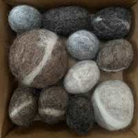 BOX OF ROCKS FELT PEBBLES
