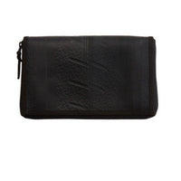 RECYCLED RUBBER BLACK TRAVEL WALLET
