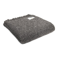 PURE NEW WOOL WAFER THROW | SLATE