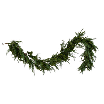 NORFOLK & CYPRESS MIX REAL TOUCH FAUX CHRISTMAS GARLAND | 9FT | 270cm