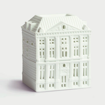 LARGE WHITE AMSTERDAM CANAL HOUSE TEALIGHT HOLDER | GRACHTENMUSEUM|CANAL MUSEUM