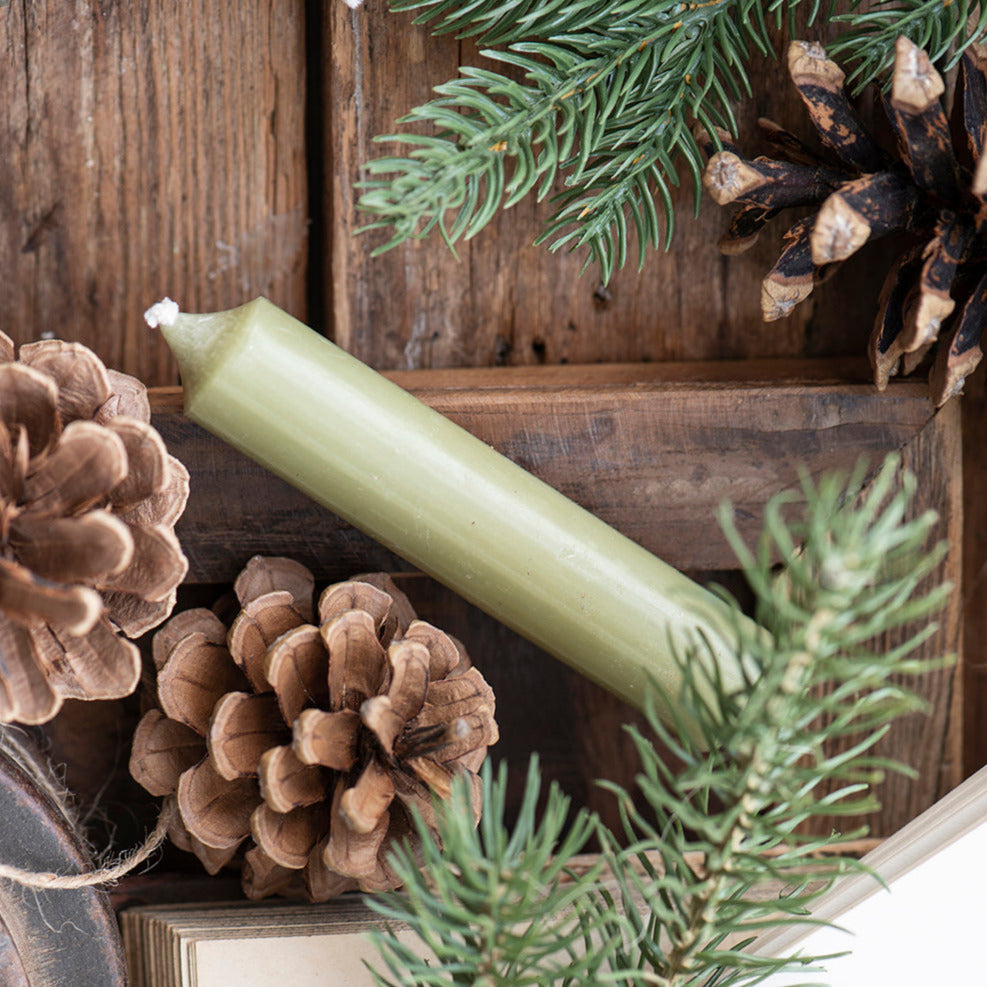 RUSTIC SHORT DINNER CANDLES | BUNDLE OF 7