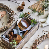 TRIPLE SPEAR FOR CANDLE | COPPER