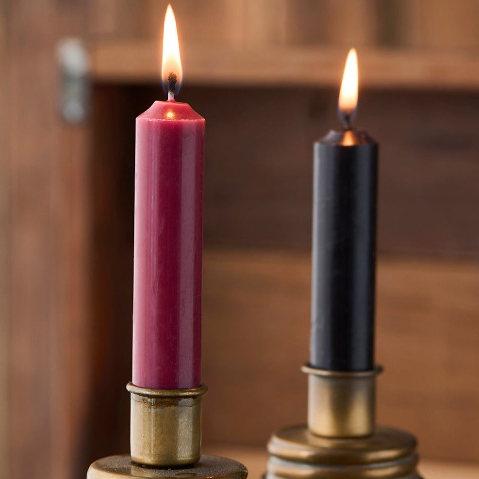 RUSTIC SHORT DINNER CANDLES | BUNDLE OF 7