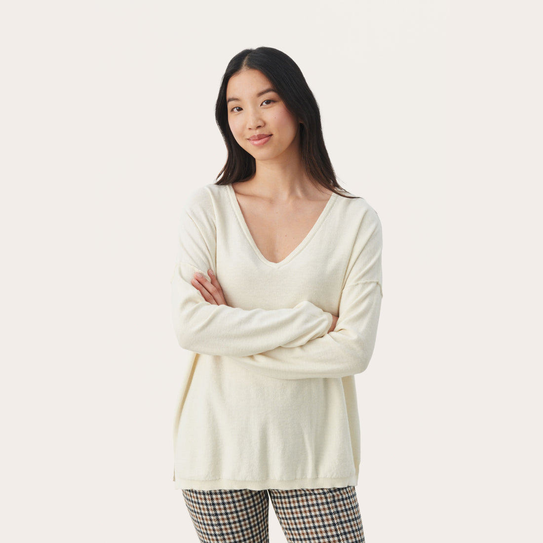 PART TWO ILIANE JUMPER WITH CASHMERE | ANTIQUE MOSS