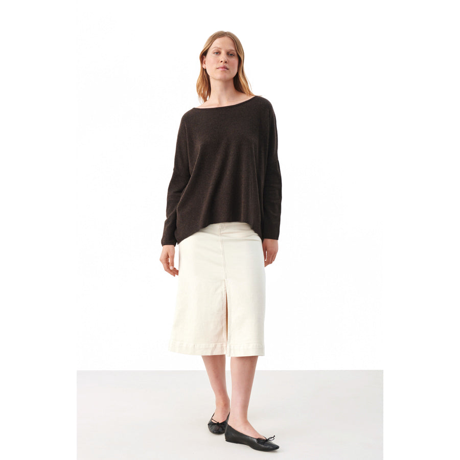 PART TWO TILA KNITTED PULLOVER | WHITECAP GREY M