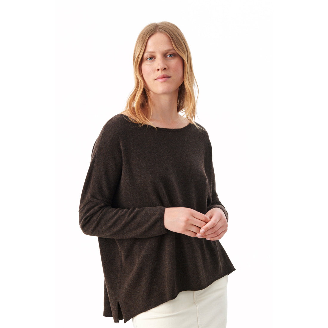 PART TWO TILA KNITTED PULLOVER | WHITECAP GREY M