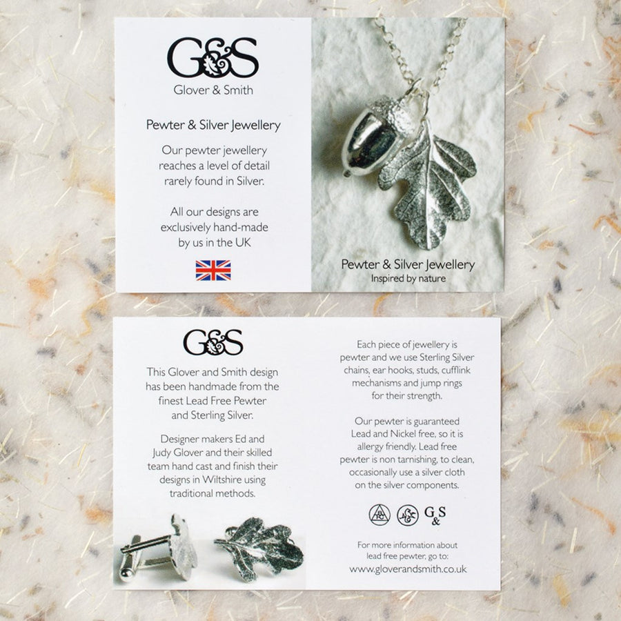 OAK LEAF DROP EARRINGS
