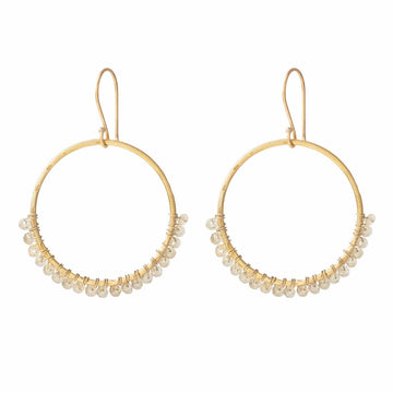 KINDNESS CITRINE GOLD EARRINGS