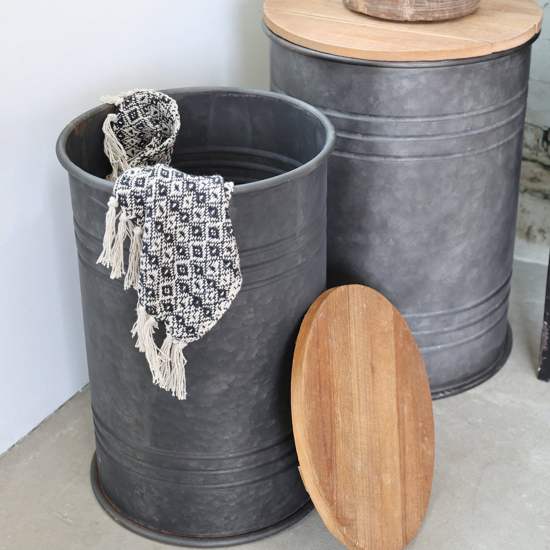 BIN STOOL WITH STORAGE